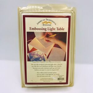 EMBOSSING LIGHT TABLE Stencils LB-2 Emboss & Trace With Embossing TOOL 3D